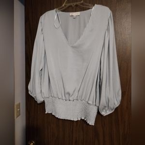 Elegant Light Blue Women's Blouse